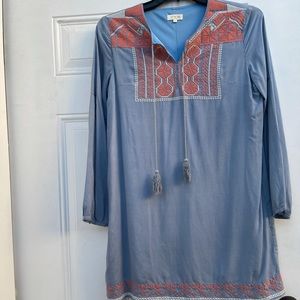 Blue Purple Boho Dress